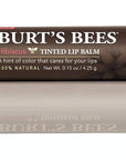Burt's Bees 100% Natural Tinted Lip Balm, Hibiscus with Shea Butter & Botanical Waxes – 1 Tube