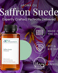 Saffron Suede Aroma Oil, Essential Oils Blend for Diffusers & Scent Machines, Bergamot Fresh & Light Floral, Aromatherapy, Cold Air Diffuser Compatible, 300 mL