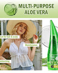 99% Organic Aloe Vera Gel,Aloe Vera Soothing Gel,Natural Moisturizing Lotion for Soothing Skin Care,Long Lasting Moisturizing body Lotion,After Sun Skin Care Cream for Face and Skin (260ml)