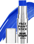Blue Squid PRO Blue Face Paint Stick - Waterproof Blue Body Paint for Skin Adults & Kids Eye Black Baseball, Eyeblack Softball - Hypoallergenic Twist-Up Non-Toxic Makeup Stick for Cosplay, Sports, SFX