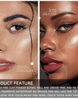4 Colors Diamond Shimmering Powder, High Glossy Face Highlighter Eyeshadow