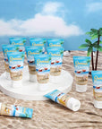 12 Pcs Mini Aloe Vera Gel Travel Size Bulk for Summer Vacation Party 1oz After Sun Aloe Vera Gel Sunburn Relief Hydrating Face Body Moisturizer Cream for Gifts Summer Party Supplies
