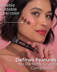 MCoBeauty Instant Contour Beauty Wand, Medium/Dark, Sculpt & Free Cosmetics