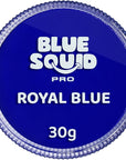 Blue Squid Face Paint Water Based Single Cake Professional Face Paint & Body Paint - Water Activated, Kids Adults Face Painting for Costume, Halloween Makeup, Cosplay - Royal Blue Face Paint 30g