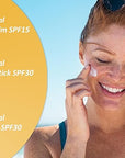 Zinka Sunscreen Personal Pack - Mineral Zinc Oxide for Face, Body, and Lips - Reef Safe and Water Resistant (Lotion SPF 30, Face Stick SPF 30, and Lip Balm SPF 15) - No Chemicals