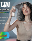 Black Temporary Hair Color Spray - Gentle Formula, Washable & Non-Sticky | Instant Hair Dye Alternative for Adults | Halloween, Costume, Party Makeup, 150ml