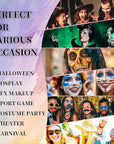 Light Purple Face Body Painting Stick, Full-coverage Cream Lavender Purple Face Paint for Halloween SFX Makeup Ursula Costume Party, Washable Bright Eye Stick Art for Adult Festival Carnival