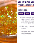 UNICORN SNOT Holographic Face Glitter & Body Glitter Gel | Holiday Glitter Makeup: Stocking Stuffers & Christmas Gift | Hair Glitter, Vegan & Cruelty-Free, 1.7 oz Orange Glitter (Fire)