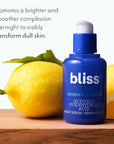 Bliss Glycolic + Polyhydroxy Acid Renew & Smooth - Night Serum - Gently Exfoliate Skin - Hydrating Squalane - Vegan & Cruelty-Free - 1 Fl Oz