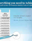Ardell Seamless Naked Underlash Extensions Refill Kit - DIY Lash Clusters, Eyelash Extension, Natural Look Lashes, 1-Pack