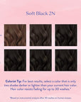 eSalon Permanent Hair Color & Hair Dye Complete Kit - Soft Black - Personal Colorist Kit for Up To 100% Gray Coverage for All Hair Types - Professional-Grade Ammonia-Free Hair Dye