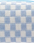 Pazimiik checkered makeup bag for