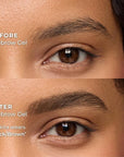 WUNDERBROW Eyebrow Gel, Waterproof, Smudgeproof, Lasts for Days, Shade: Black/Brown, Vegan and Cruelty-Free