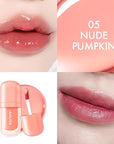 Amuse SEOUL BEBE TINT - 05 NUDE PUMPKIN | 24-hour Long-lasting Lip Stain, Plumping, Hydrating, Moisturizing, No Peel Off, Lip Care, Treatment, Non Sticky, Korean Lip Tint for Dry Lips