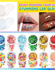 Jcoos Lip Gloss Making Kit, 73PCS Fun Make Your Own Lip Gloss Kit Kids, Beginner, Lipgloss Sets for Girls, DIY Lipstick Set, Moisturizing Lip Oil Base, Gifts for Tween Girls, Teens, Daughters, Women