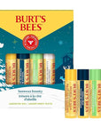 Burt's Bees Lip Balm, Beeswax Bounty Assorted Mix, 4-Pack, 0.15 Oz