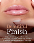 Côte Beauty's Euphoria Peptide Lip Shine, Ultra Hydrating & Long-Lasting Shimmery Sheer Nude Plumping Lip Gloss for Women with Hyaluronic Acid, Shea Butter & Jojoba Oil, Vegan & Cruelty-Free, 0.12FlOz