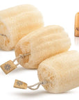 Almooni Egyptian Loofah Exfoliating Body Scrubber, Natural Real Egyptian Shower Loofah Sponge Body Scrubber for Women and Men, for Body and Face That Will Get You Clean - 3 Count (1 Pack)