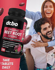 Organic Beet Root Capsules Supplements - 1350mg Beetroot Powder Extract Pills, Organic Beet Root Powder Supplement, Super Nitric Oxide Beets, High Circulation Beet Vitamins Support - 120 Beet Tablets