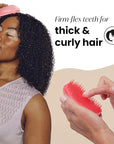 Tangle Teezer Original Detangler Brush, Dry & Wet Hair Brush for Thick & Curly Hair Types, Pink Punch