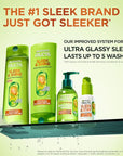 Garnier Fructis Sleek & Shine Shampoo, Conditioner + Anti-Frizz Serum Set for Frizzy, Dry Hair, Argan Oil (3 Items), 1 Kit (Packaging May Vary)