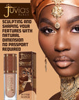 Juvia’s Place Bronzed Liquid Bronzer - Butterscotch - Liquid Bronzer for Face with Silky Blendable Texture - Buildable Coverage for Natural Contour & Dimension - Easy-to-Blend Patch-Proof Formula