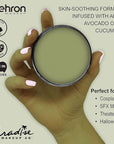 Mehron Makeup Paradise Makeup AQ Pro Size | Stage & Screen Performance, Face & Body Painting, Beauty, Cosplay, and Halloween | Water Activated Face Paint, Body Paint 1.4 oz (40 g) - Olive