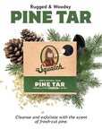 Dr. Squatch Basic Squatch Forest Pack - Pine Tar and Birchwood Breeze - Handmade Bar Soap With Organic Oils, Soap Gripper and Saver