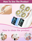 Electric Razors for Women Legs Travel : Rechargeable Waterproof Razor Trimmer for Womens - Dry Wet Electric Shaver for Women - Pro Portable Personal Body Shaver