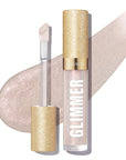 REVLON Super Lustrous Glimmer Gloss, Non-Sticky Lip Gloss, High-Shine Finish, Plant-Based Glitter, 001 Diamond Drama, 0.13 fl oz