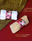 Spa Gift Basket for Women, ROSE & JASMINE Friendship Gifts Women, Tote Bag, Shower Gel, Hand & Body Cream, Hitrees Bath Gift Set for Her, Mom, Mothers Day
