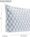 Pazimiik knit checkered makeup bag