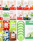24 Pcs Fruits Beauty Facial Hand Cooling