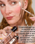 Mehron Makeup Metallic Powder (.) with Mixing Liqu 17 oz