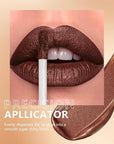 MAKI YIKA Brown Lipstick for Women Metallic Lipsticks Glitter Long Lasting Lipstick No Smudge No Transfer Liquid Lip Gloss (BR04 After Heat)