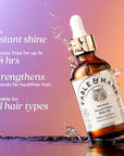Fable and Mane MahaMane Smooth & Shine Hair Serum - Protective Oil Treatment for Dry, Damaged Hair. 1.8FL oz