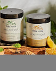 TERRA ORIGIN Healthy Gut Powder (Honey Lemon) | 30-Servings with L-Glutamine, Zinc, Glucosamine, Slippery Elm Bark and More!