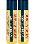 Burt's Bees Lip Balm - Vanilla Bean, Lip Moisturizer With Responsibly Sourced Beeswax, Tint-Free, Natural Origin Conditioning Treatment, 2 Tubes, 0.15 oz.