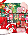 Advent Calendar 2025 for Adult Women, Christmas 24 Pieces Beauty Fashion and Jewelry Bath Sets Countdown Gifts, Christmas Surprise Gift Baskets for Women, Mom, Wife, Sister, Colleague, Adult