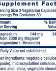 Life Extension Neuro-mag Magnesium L-threonate, Magtein, Magnesium Supplement, Brain Health, Memory & Attention, Gluten Free, Vegetarian, Non-GMO, 90 Vegetarian Capsules