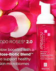 Andalou Naturals 1000 ROSES Gentle Cleansing Foam Face Wash, Hydrating Foaming Facial Cleanser with Rosewater & Aloe for Women & Men, Non Toxic, Vegan