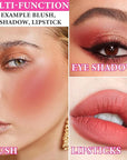 Cream Blush Stick,Blush Stick Long Lasting Non-greasy Multi Makeup Pen(05#)