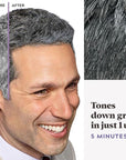 Just For Men Touch of Gray, Mens Hair Color Kit with Comb Applicator for Easy Application, Great for a Salt and Pepper Look - Black, T-55, Pack of 1