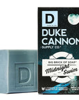 Duke Cannon Big Brick of Soap Midnight Swim - Refreshing Aquatic Scent with Green Top Notes, 10 oz. Men's Soap Bar (Pack of 3)