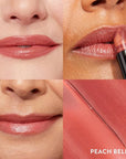 LAURA GELLER NEW YORK Italian Marble Sheer Lipstick - Peach Bellini - Hydrating & Lightweight - Vitamin E & Caster Seed Oil - Cream Finish