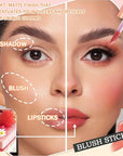 4PCS Liquid Blush,Soft Lightweight Cream Face Blush,Moisturizing Long & Eye