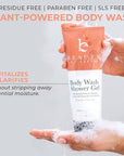 Vanilla Coconut Shower Gel Body Wash - USA Made with Organic & Natural Ingredients, Moisturizing Cleansing Gel for Women, Gentle & Non Toxic Daily Wash for Sensitive Skin, Clean Body Soap Liquid