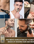 Hatteker Professional Hair Clipper Electric Razor Foil Shavers for Men Body Nose Ear Hair Grooming Kit with Triple Blades Cordless Waterproof