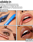 wet n wild Color Icon Cream Eyeliner Eyeshadow Multi-Stick, Moisturizing, Nourishing Velvety Cream-to-Powder Buildable & Blendable Formula, Cruelty-Free & Vegan - Snowy Skies