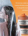 Orange Temporary Hair Color Wax, Instant Natural Hairstyle Cream Dye, Washable Styling Pomadesfor Men Girls Women Youth, Disposable Coloring Mud for Party Cosplay DIY Halloween
